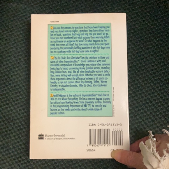 “Why do clocks run clockwise” David Feldman book - Picture 4 of 14